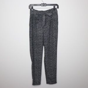 Express Marled Gray Paperbag Pants Size 0R